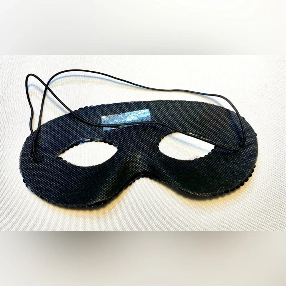 MASK Black Glitter Venetian Masquerade Dance Costume Mask